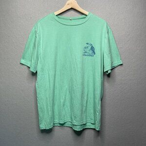 Chubbies Mens Toucan Graphic Tee Shirt L Green Blue Tropical Design